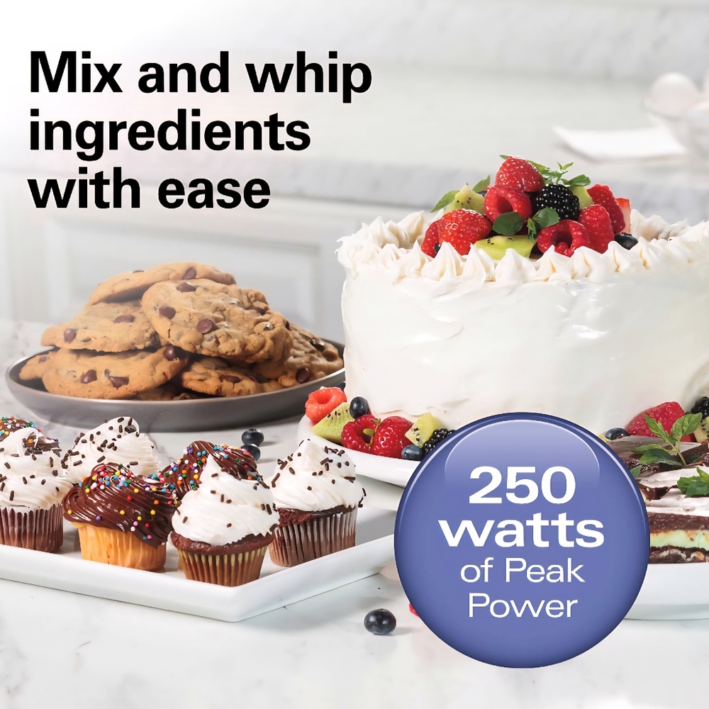 Hamilton Beach 6-Speed Hand Mixer w/Whisk Beaters & Snap-On Storage Case NIB* - Picture 5 of 8